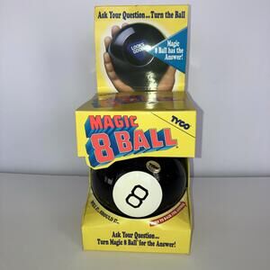 Vintage 1991 Tyco Magic 8 Ball Fortune Telling Toy NEW Yellow Box RARE